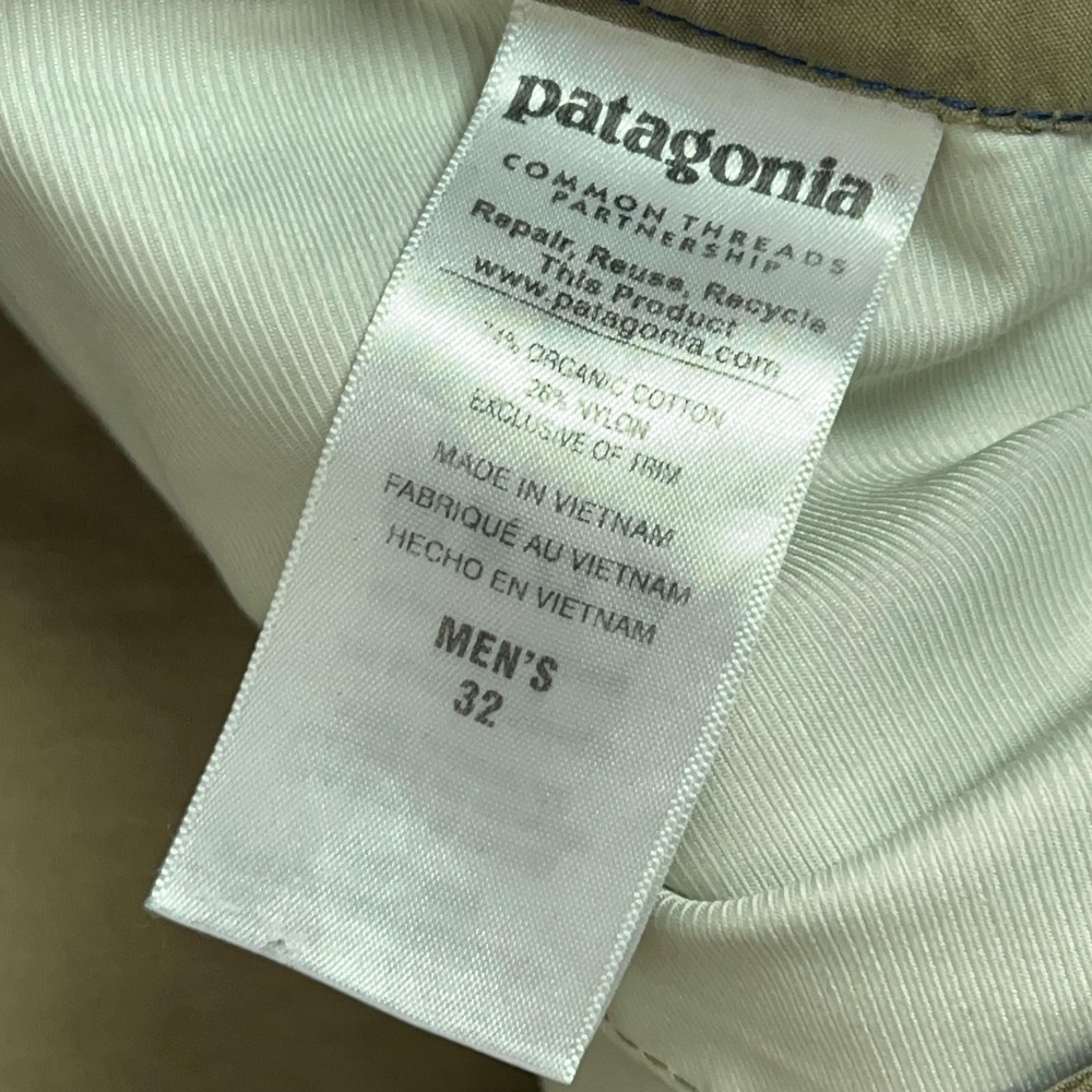 Patagonia Pants Mens 32x30 Beige Organic Tenpenny Canvas Hiking Workwear Gorp - Picture 8 of 13